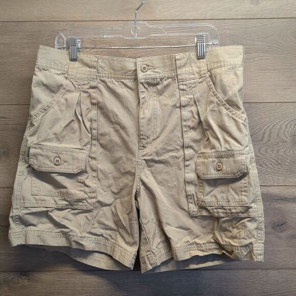 Cabelas Khaki Hiking Shorts Mens Size 34 - Picture 1 of 6
